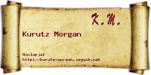 Kurutz Morgan névjegykártya